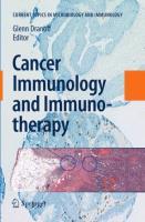 Imagen del vendedor de Cancer Immunology and Immunotherapy a la venta por moluna