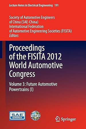 Immagine del venditore per Proceedings of the FISITA 2012 World Automotive Congress venduto da moluna