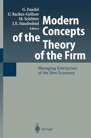 Seller image for Modern Concepts of the Theory of the Firm for sale by moluna