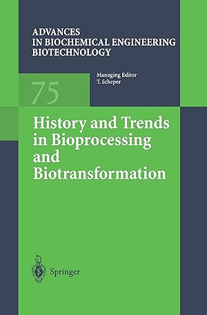 Imagen del vendedor de History and Trends in Bioprocessing and Biotransformation a la venta por moluna