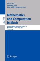 Immagine del venditore per Mathematics and Computation in Music venduto da moluna