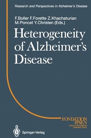 Bild des Verkufers fr Heterogeneity of Alzheimer s Disease zum Verkauf von moluna