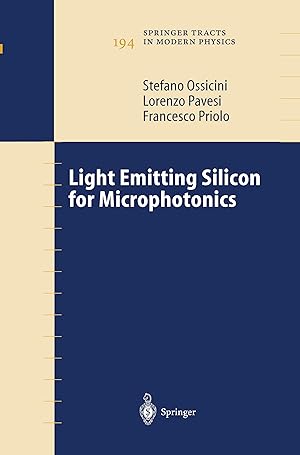 Image du vendeur pour Light Emitting Silicon for Microphotonics mis en vente par moluna