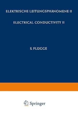 Image du vendeur pour Electrical Conductivity II / Elektrische Leitungsphaenomene II mis en vente par moluna