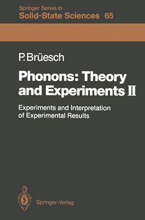 Image du vendeur pour Phonons: Theory and Experiments II mis en vente par moluna