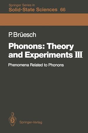 Image du vendeur pour Phonons: Theory and Experiments III mis en vente par moluna