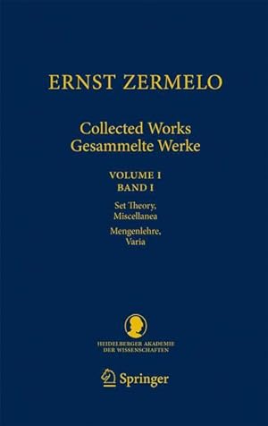 Seller image for Ernst Zermelo - Collected Works/Gesammelte Werke for sale by moluna