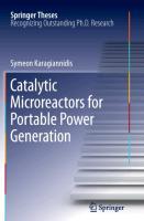 Seller image for Catalytic Microreactors for Portable Power Generation for sale by moluna