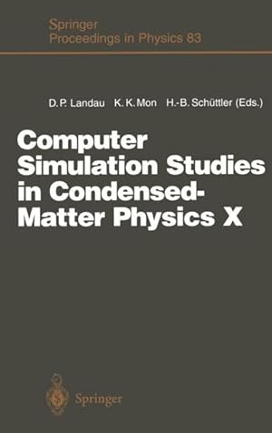 Imagen del vendedor de Computer Simulation Studies in Condensed-Matter Physics X a la venta por moluna