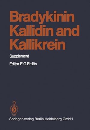 Image du vendeur pour Bradykinin, Kallidin and Kallikrein mis en vente par moluna