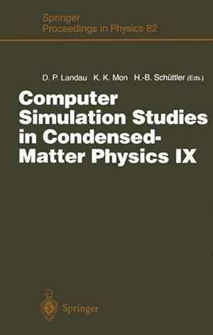 Immagine del venditore per Computer Simulation Studies in Condensed-Matter Physics IX venduto da moluna