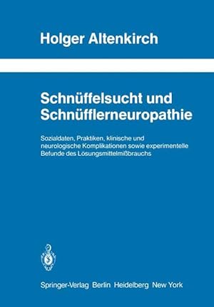 Image du vendeur pour Schnffelsucht und Schnfflerneuropathie mis en vente par moluna