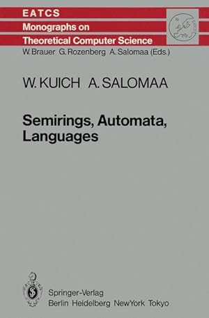 Image du vendeur pour Semirings, Automata, Languages mis en vente par moluna