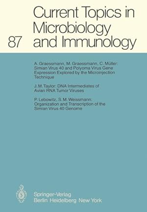 Image du vendeur pour Current Topics in Microbiology and Immunology mis en vente par moluna