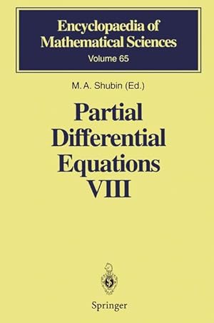 Imagen del vendedor de Partial Differential Equations VIII a la venta por moluna