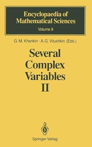 Imagen del vendedor de Several Complex Variables II a la venta por moluna