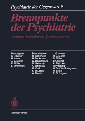 Imagen del vendedor de Psychiatrie der Gegenwart a la venta por moluna