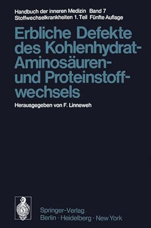 Seller image for Erbliche Defekte des Kohlenhydrat-, Aminosaeuren- und Proteinstoffwechsels for sale by moluna