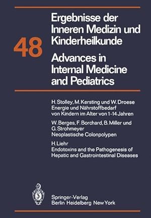 Bild des Verkufers fr Ergebnisse der Inneren Medizin und Kinderheilkunde/Advances in Internal Medicine and Pediatrics zum Verkauf von moluna