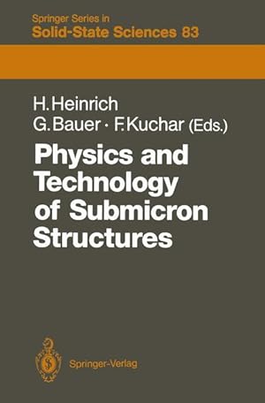 Seller image for Physics and Technology of Submicron Structures for sale by moluna