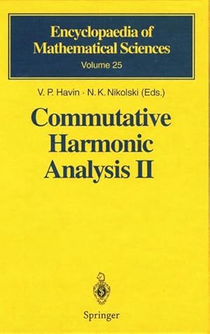 Imagen del vendedor de Commutative Harmonic Analysis II a la venta por moluna