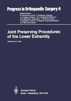 Immagine del venditore per Joint Preserving Procedures of the Lower Extremity venduto da moluna