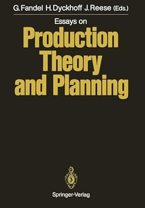Seller image for Essays on Production Theory and Planning for sale by moluna