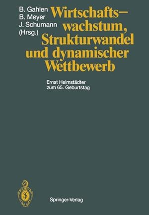 Seller image for Wirtschaftswachstum, Strukturwandel und dynamischer Wettbewerb for sale by moluna