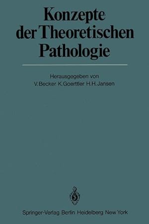 Image du vendeur pour Konzepte der Theoretischen Pathologie mis en vente par moluna