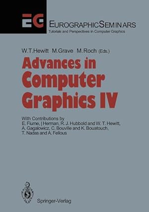 Imagen del vendedor de Advances in Computer Graphics IV a la venta por moluna