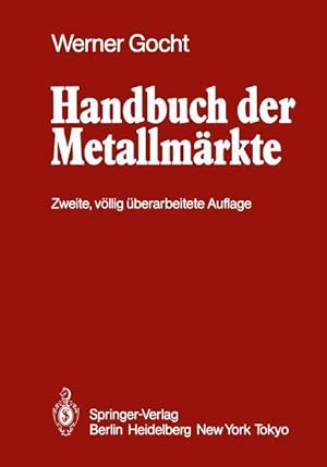 Immagine del venditore per Handbuch der Metallmaerkte venduto da moluna