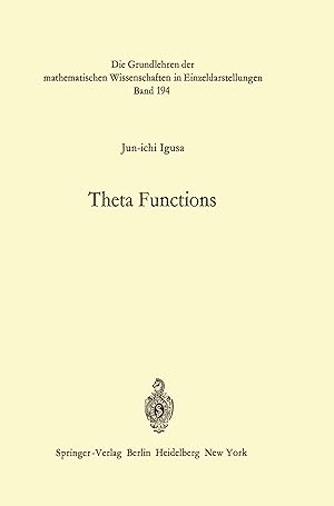 Imagen del vendedor de Theta Functions a la venta por moluna