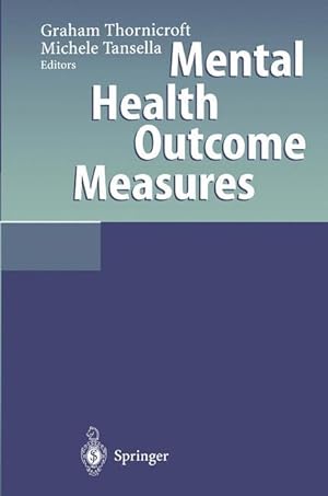 Bild des Verkufers fr Mental Health Outcome Measures zum Verkauf von moluna