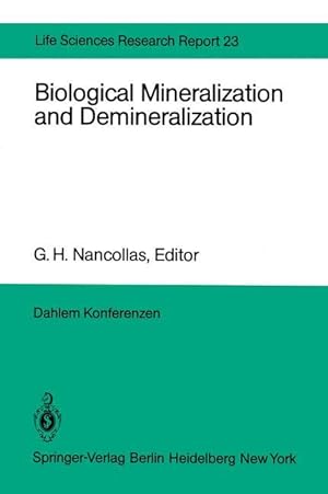 Bild des Verkufers fr Biological Mineralization and Demineralization zum Verkauf von moluna