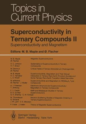 Seller image for Superconductivity in Ternary Compounds II for sale by moluna