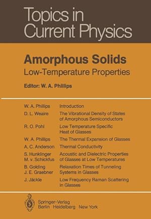 Bild des Verkufers fr Amorphous Solids zum Verkauf von moluna