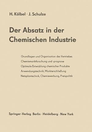 Imagen del vendedor de Der Absatz in der Chemischen Industrie a la venta por moluna