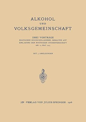 Seller image for Alkohol und Volksgemeinschaft for sale by moluna