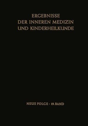 Seller image for Ergebnisse der Inneren Medizin und Kinderheilkunde for sale by moluna
