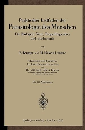 Seller image for Praktischer Leitfaden der Parasitologie des Menschen for sale by moluna