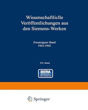 Seller image for Wissenschaftliche Veroeffentlichungen aus den Siemens-Werken for sale by moluna
