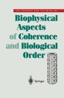 Bild des Verkufers fr Biophysical Aspects of Coherence and Biological Order zum Verkauf von moluna