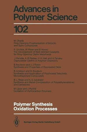 Bild des Verkufers fr Polymer Synthesis Oxidation Processes zum Verkauf von moluna