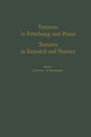 Bild des Verkufers fr Texturen in Forschung und Praxis / Textures in Research and Practice zum Verkauf von moluna