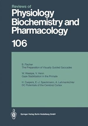 Bild des Verkufers fr Reviews of Physiology, Biochemistry and Pharmacology zum Verkauf von moluna