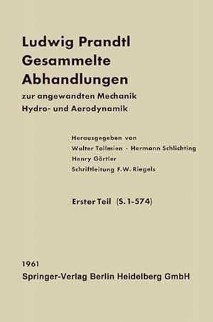 Imagen del vendedor de Ludwig Prandtl Gesammelte Abhandlungen a la venta por moluna