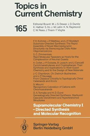 Immagine del venditore per Supramolecular Chemistry I - Directed Synthesis and Molecular Recognition venduto da moluna