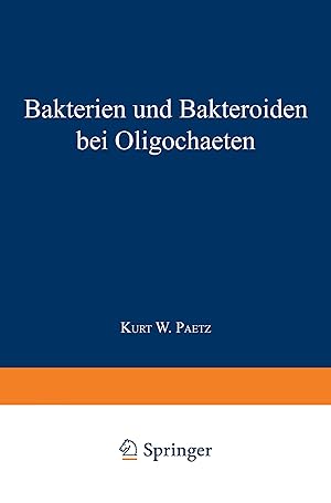 Immagine del venditore per Bakterien und Bakteroiden bei Oligochaeten venduto da moluna