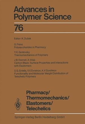 Seller image for Pharmacy/Thermomechanics/Elastomers/Telechelics for sale by moluna