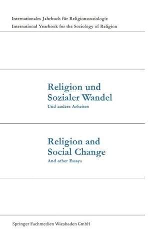 Seller image for Religion und Sozialer Wandel Und andere Arbeiten / Religion and Social Change And other Essays for sale by moluna